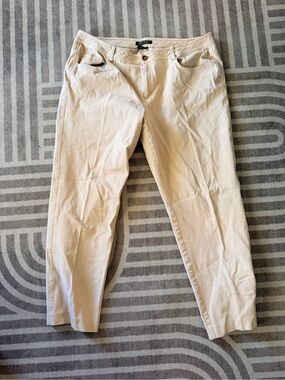 Ralph Lauren Cream Cropped Pants